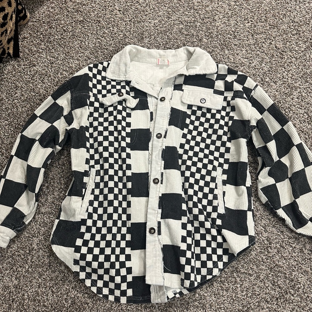 Checkered Shacket